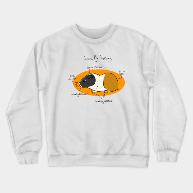 Guinea Pig Anatomy Crewneck Sweatshirt by Ratfrens